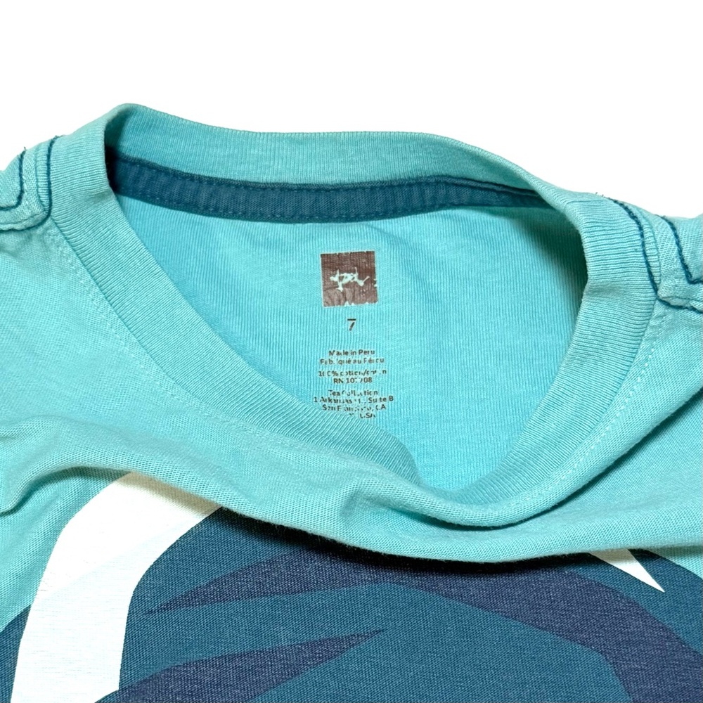 Tea Collection wave Graphic Tee size 7 - Picture 4 of 4